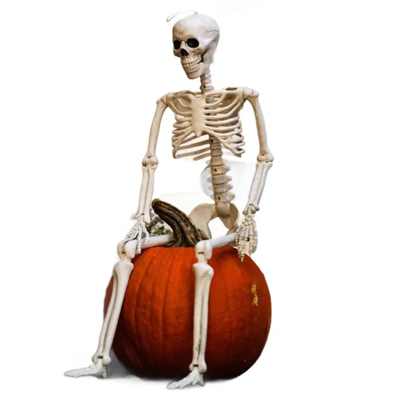90cm movable joint plastic skeleton Halloween decoration prop