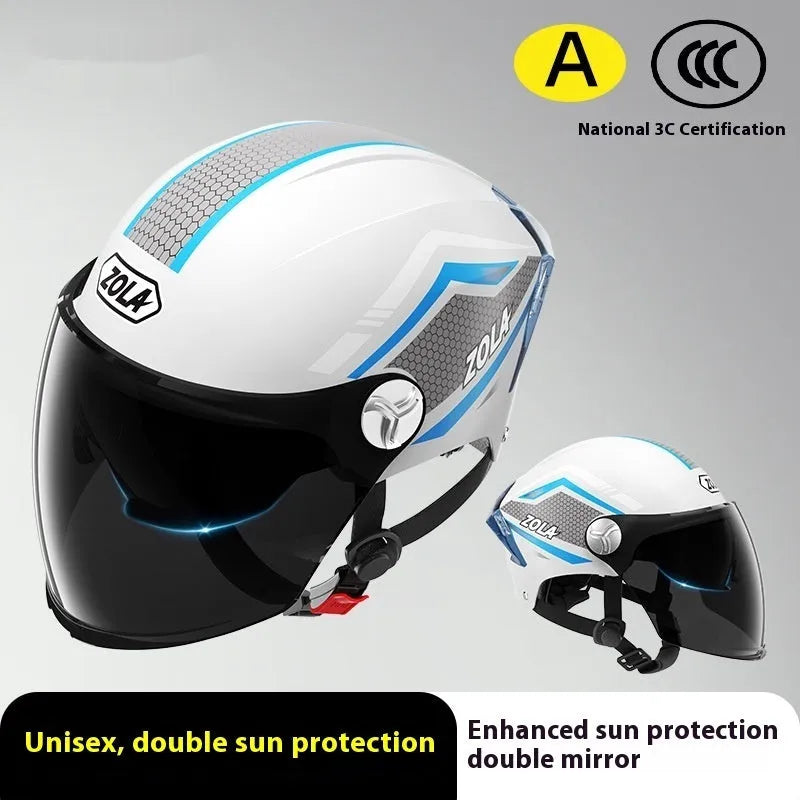 Children's 3C certified ABS universal motorcycle half helmet in multiple colour options
