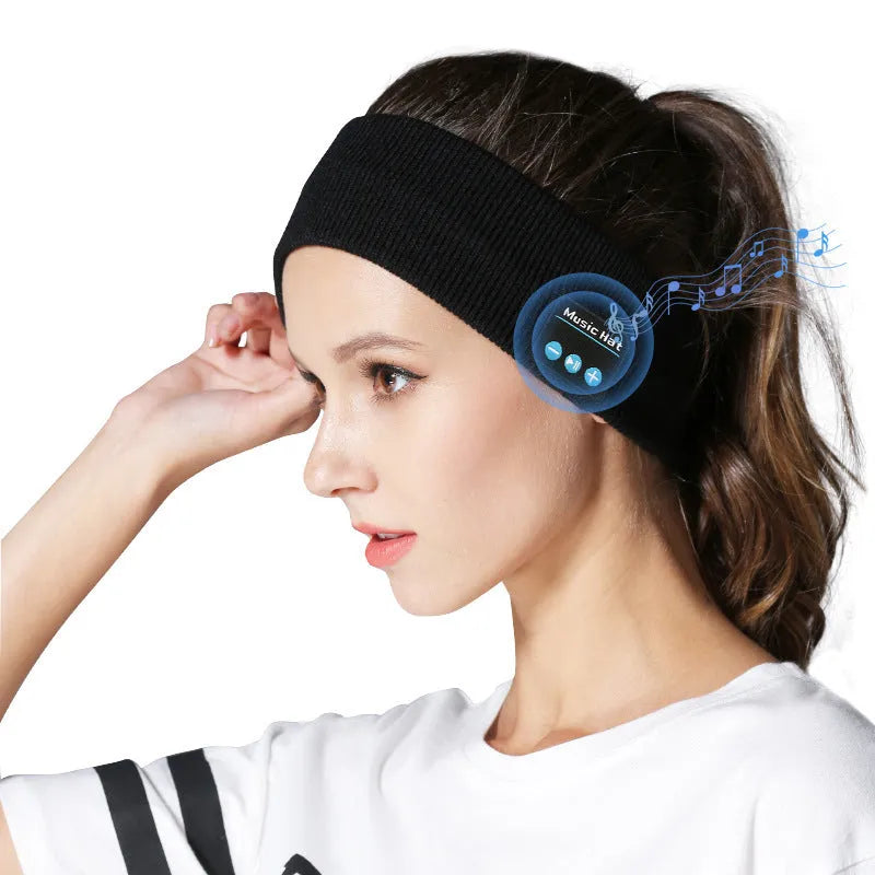 Bluetooth 5.4 audio headband with integrated eye mask in three colour options