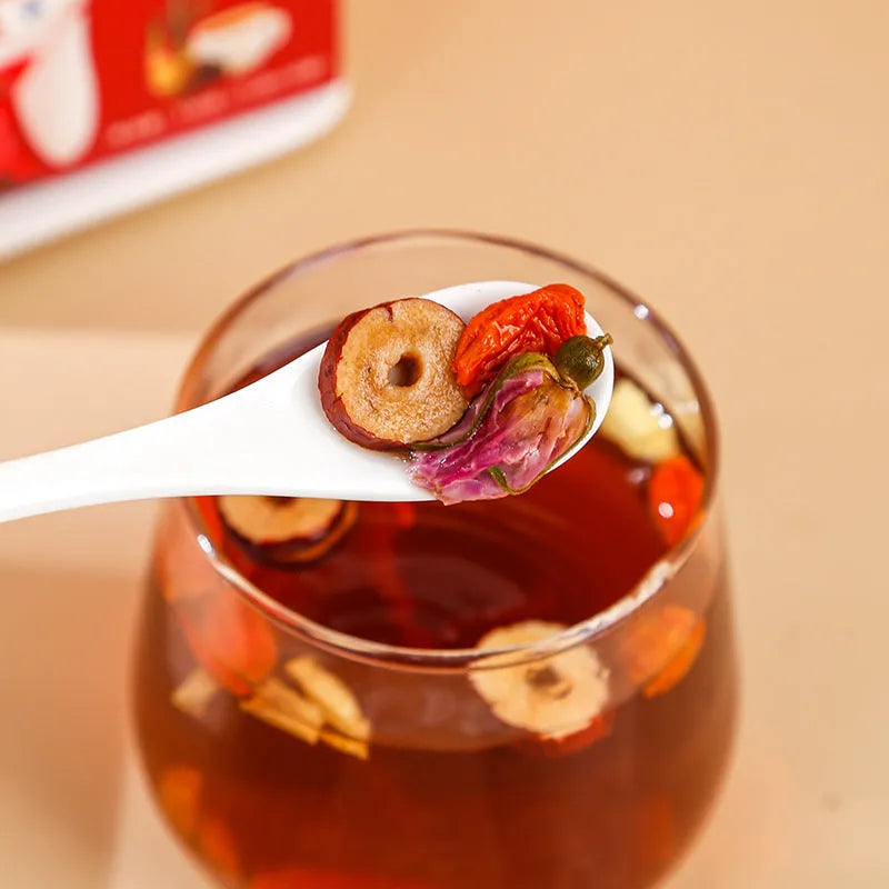 150g box of ginger tea bags with brown sugar, red dates and traditional Chinese herbs