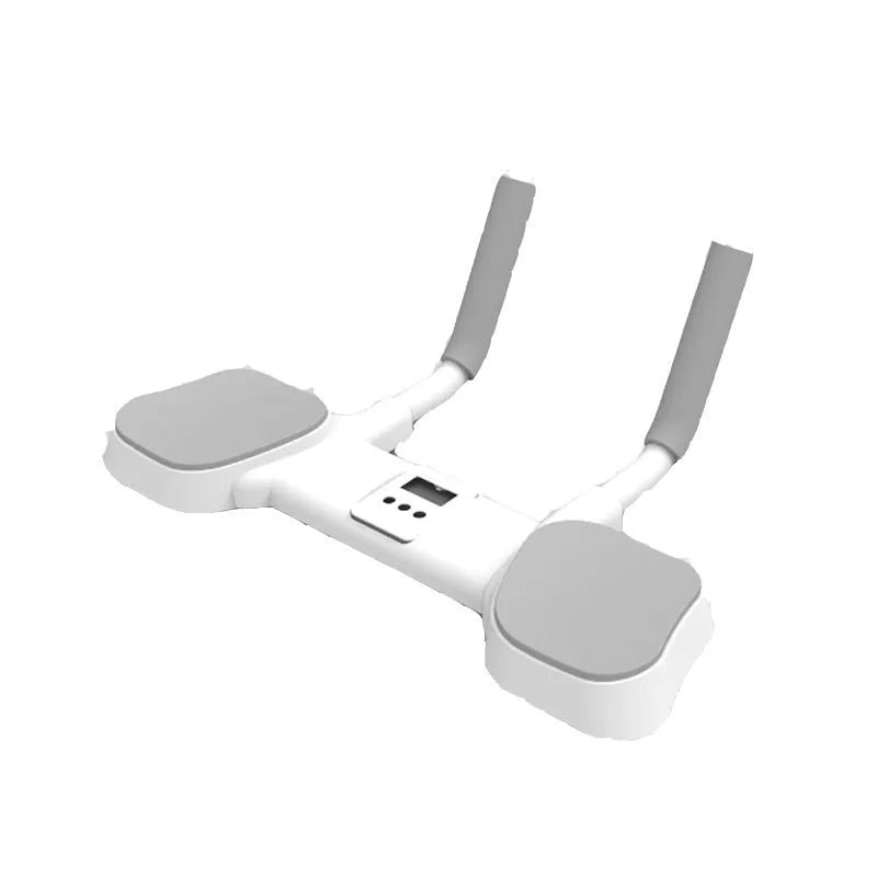 White aluminium frame flat support trainer for household exercise with ABS plastic components