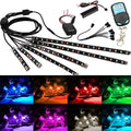 Motorcycle and car modified RGB LED atmosphere light bar with remote control and silicone construction