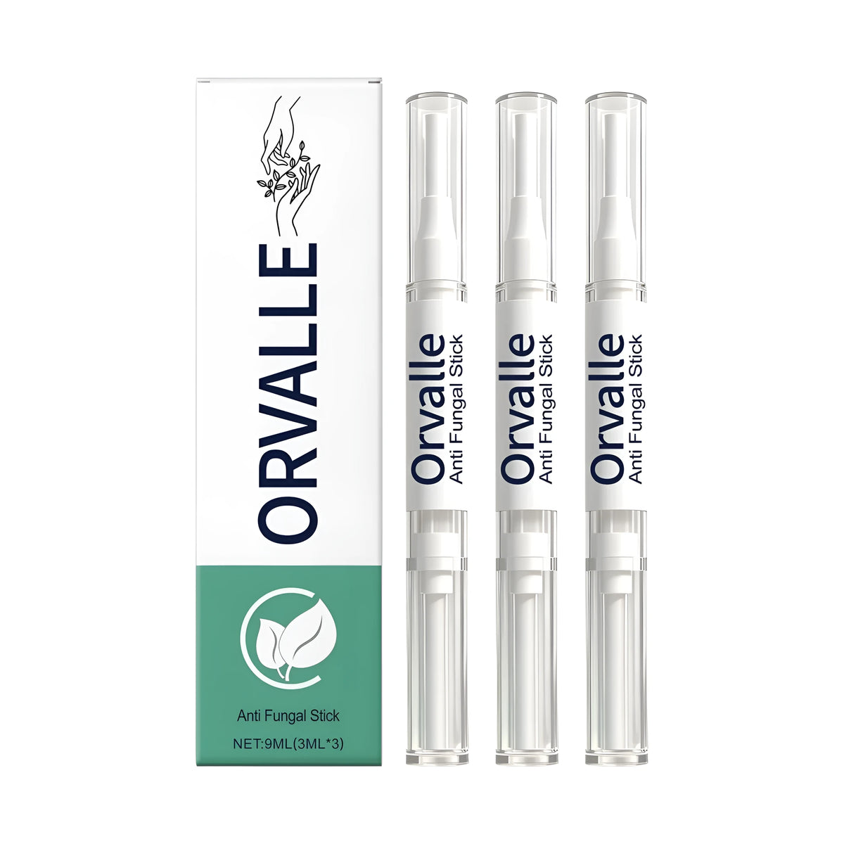 Anti fungal stick 9ml nail nourishing pen set with three 3ml rollerball pens containing jojoba and tea extracts