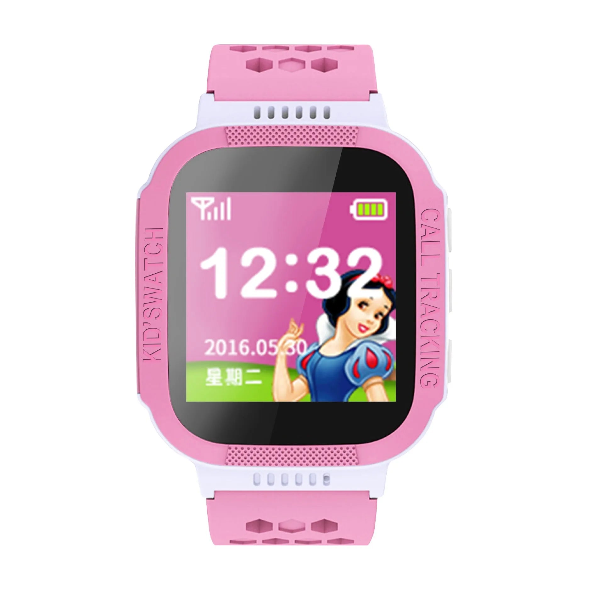 Children's phone watch with 1.44-inch IPS screen in blue or pink colour options