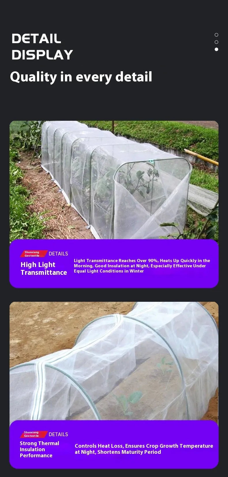 Plastic film greenhouse covering sheet measuring 4x8 metres for vegetable shed insulation