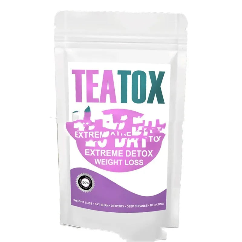 28 Day Slim Flat Tummy Tea programme with nine herbal tea blends including MACA energy and skin whitening collagen teas