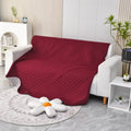 Reversible waterproof dog blanket sofa cover in multiple colours protecting furniture from pet damage