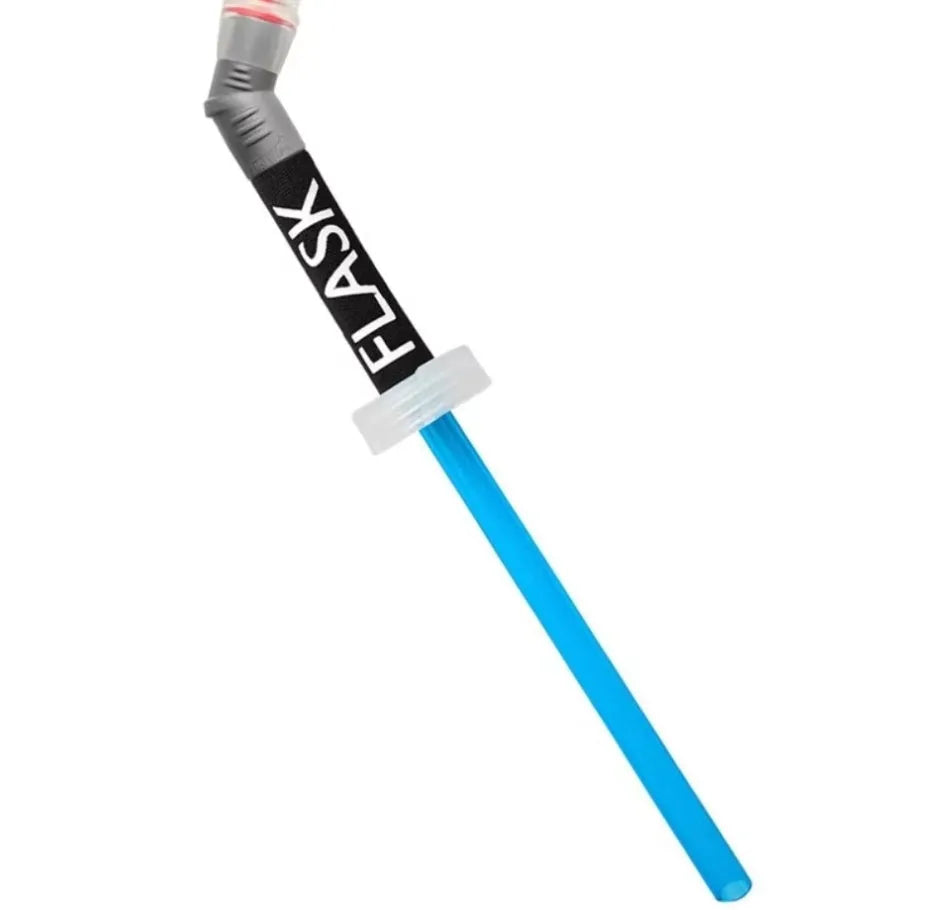 Plastic portable drinking straw for mountain climbing and biking hydration