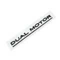 ABS plastic performance bumper sticker for Tesla Model 3 in matte black with red stripes