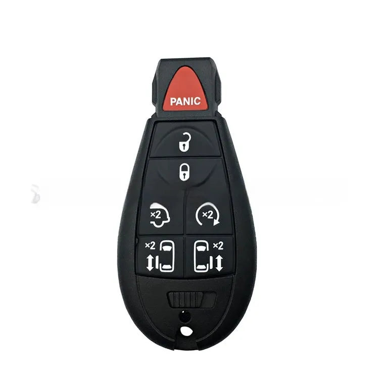 Dodge Chrysler car smart key replacement shell made of ABS brass, dimensions 85mm by 42mm by 15mm.