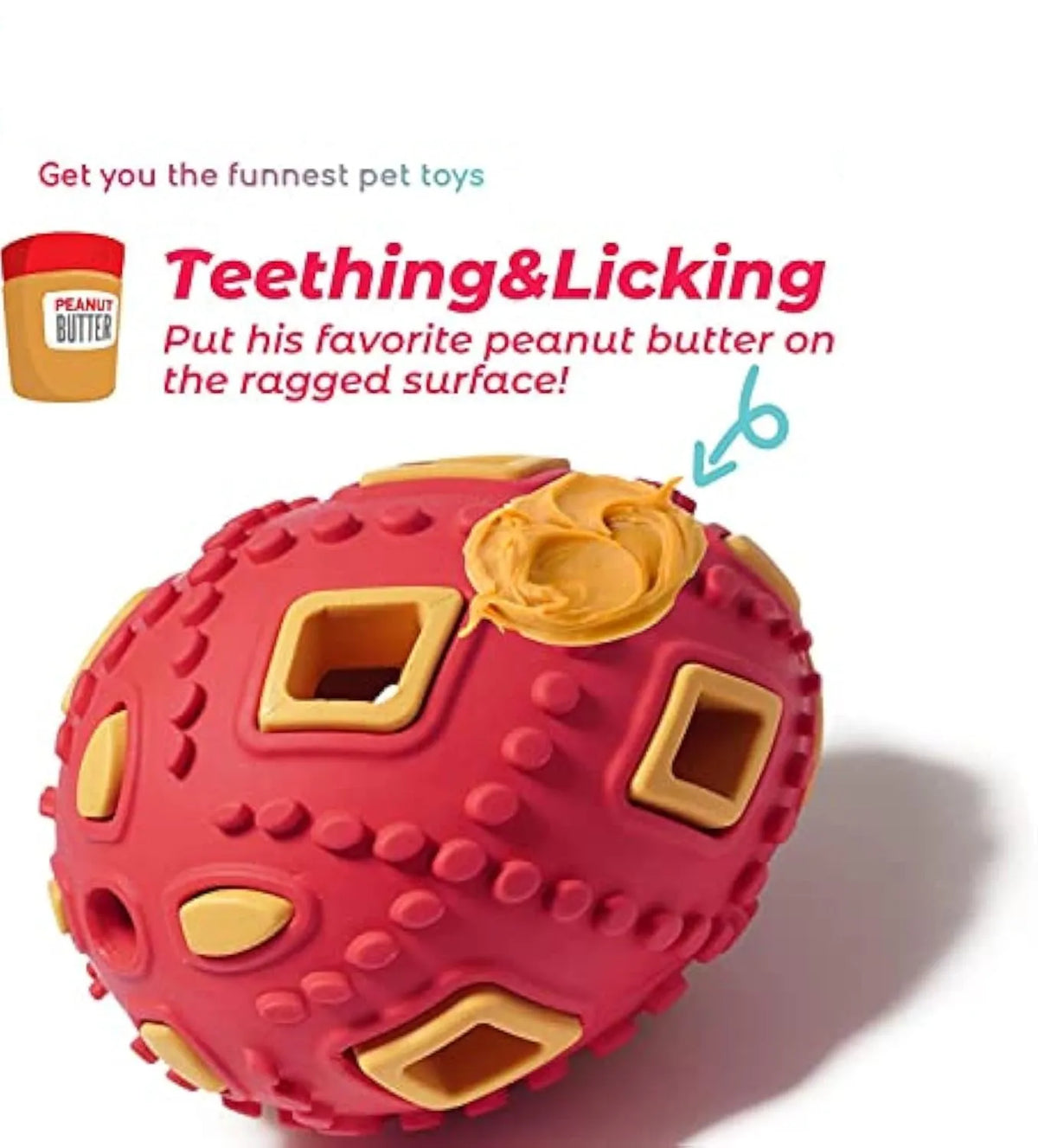 Egg-shaped puppy treat dispensing chew toy for small dogs in purple or red with shine or sound option