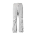 Men's straight leg casual trousers in a grey colour with 3D cutting detail and elastic waistband
