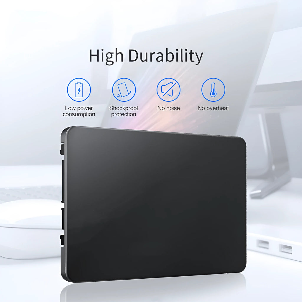 2.5 inch SATA3 solid state drive, 7mm ultra thin, 1TB 512GB 2TB capacities, 10*7*0.6CM