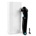 Black folding electric body hair removal shaver with ABS plastic construction