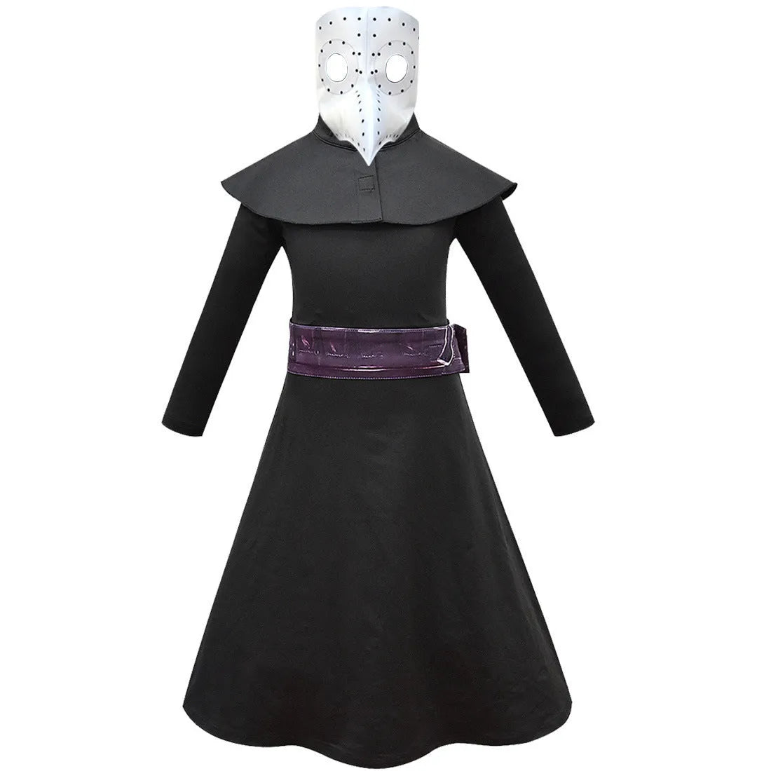 Boys Halloween costume set in polyester, Class A safety, available in 120cm to 160cm and multiple colours.