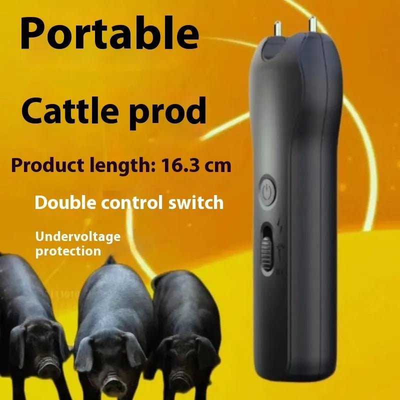 Black handheld livestock driving device 0.49kg 180x125x65mm for pigs cattle sheep dogs