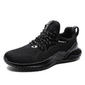 Adult unisex low-top running shoes with breathable mesh upper and front strap closure in multiple colour options