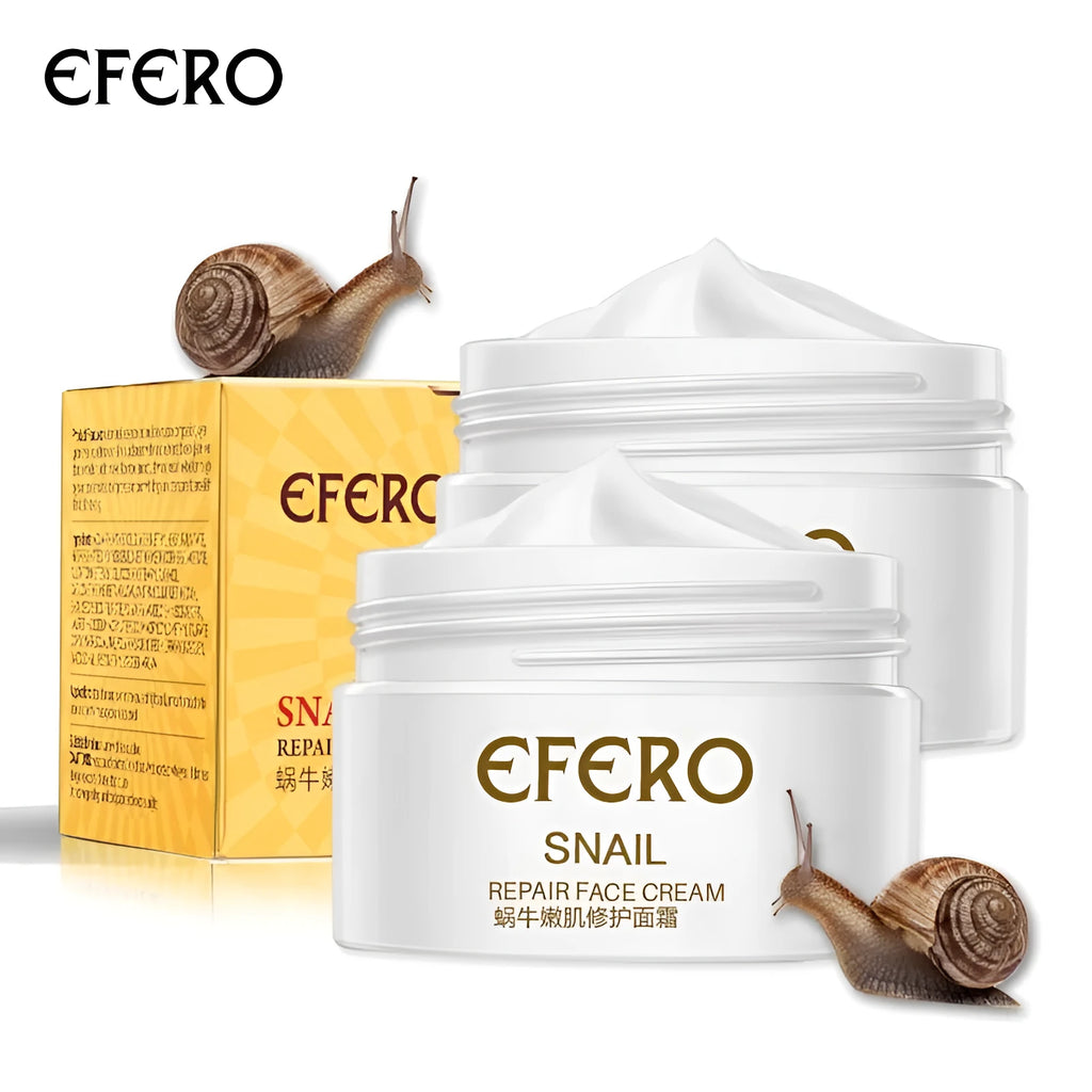 30g snail face cream moisturiser in jar for dry and normal skin, brightening and pore care