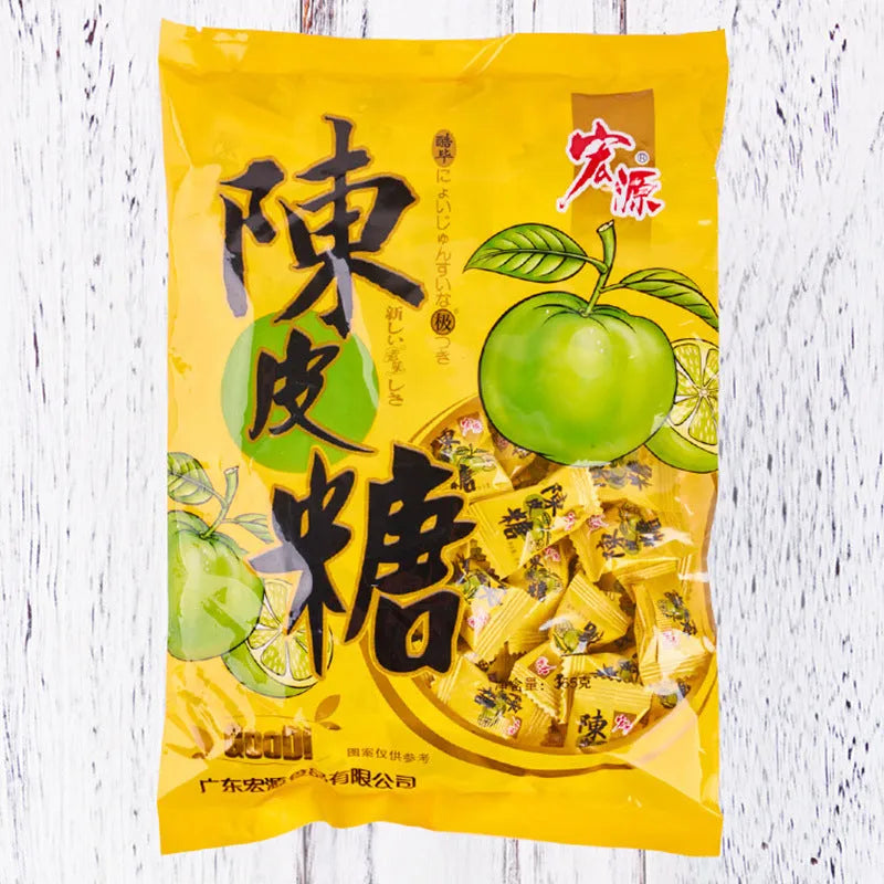 Bag of assorted Chinese hard candies in guava, plum, and tangerine peel flavours, total weight 1.055kg