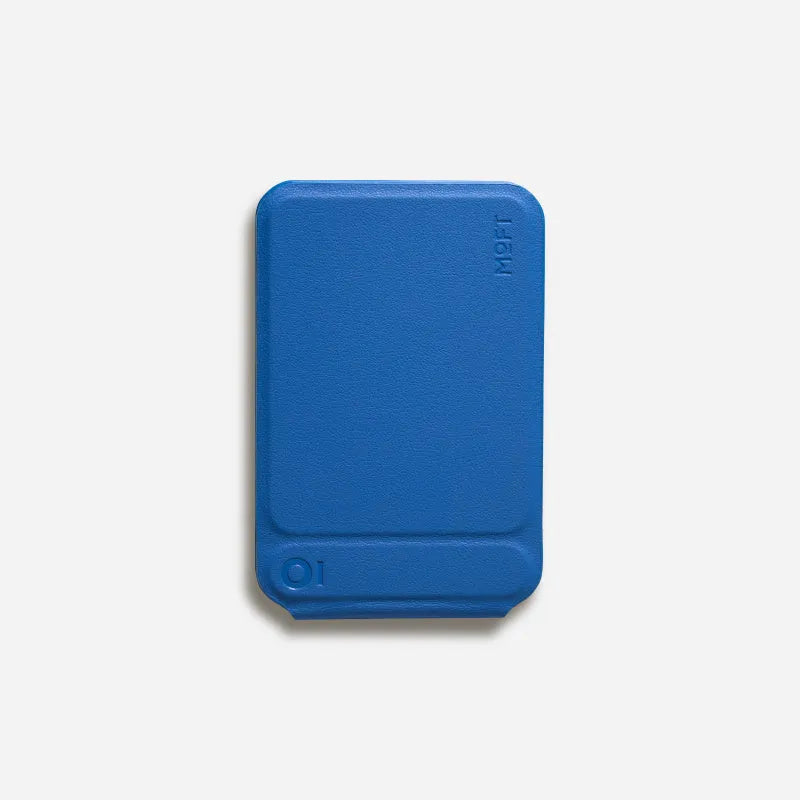Black MOVAS leather magnetic phone holder case showing dimensions 96.5mm by 63.5mm.