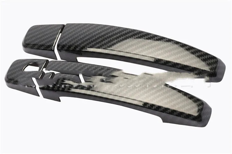 Carbon fibre texture door handle overlay for Opel Vauxhall Astra exterior styling