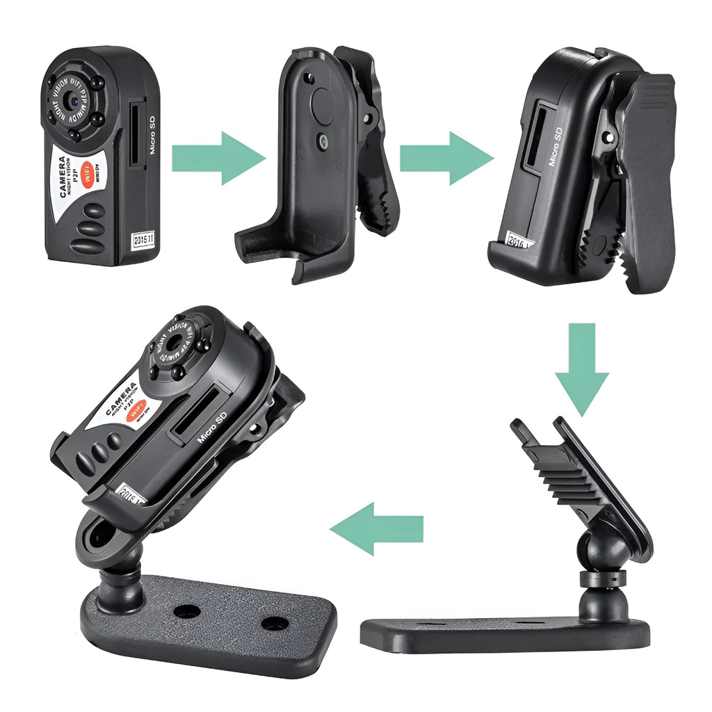 Black Wi-Fi remote network camera with 1.5-inch LCD screen and 16x optical zoom lens