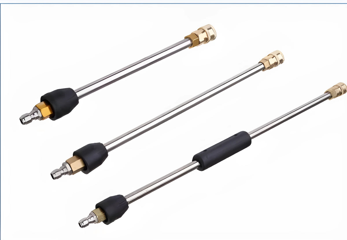 50cm stainless steel extension rod for high pressure washer with copper joint and duckbill tip