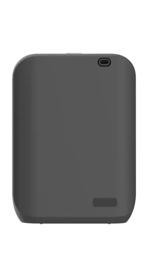 White wall-mounted smart aroma diffuser with 150ml tank and app control on a grey wall.