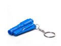 Mini emergency safety hammer keychain with metal firing pin, ABS body, approx. 73 x 34 x 15mm, keyring rescue tool