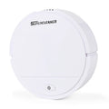 Robot vacuum cleaner with sweep and suction functions in black, red, or white colours for home use