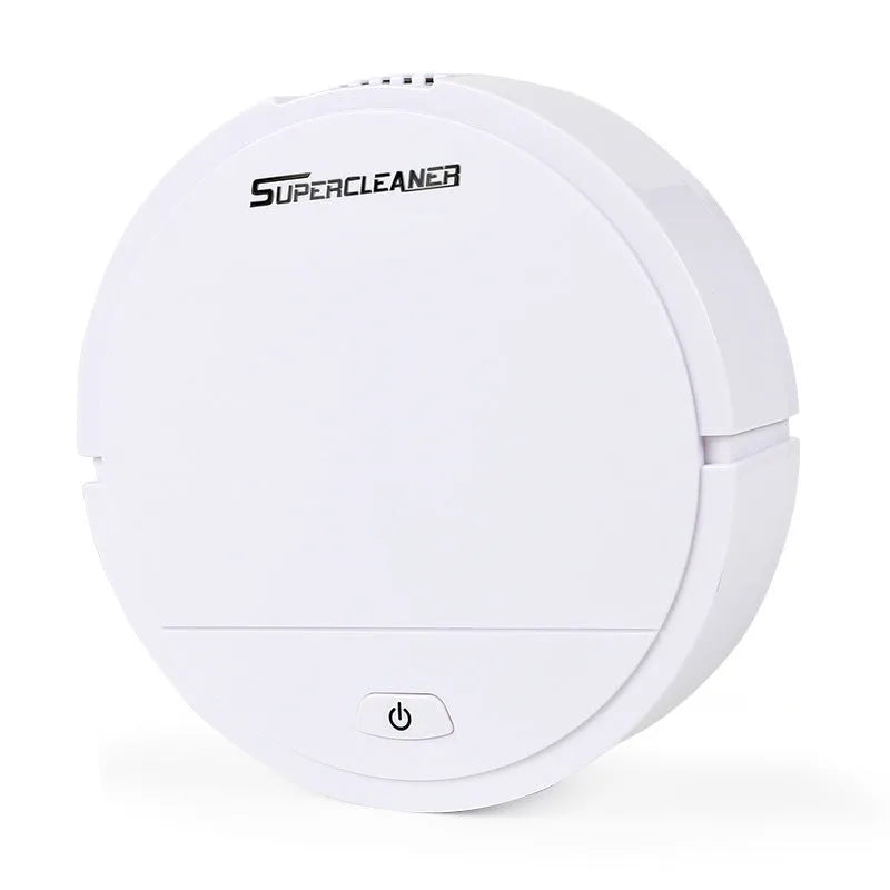 Robot vacuum cleaner with sweep and suction functions in black, red, or white colours for home use