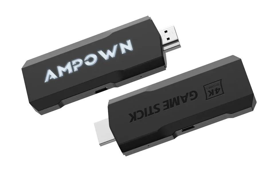 HD Home TV Game Console in E-sports style with handle, host unit, charging cable, and HDMI cable