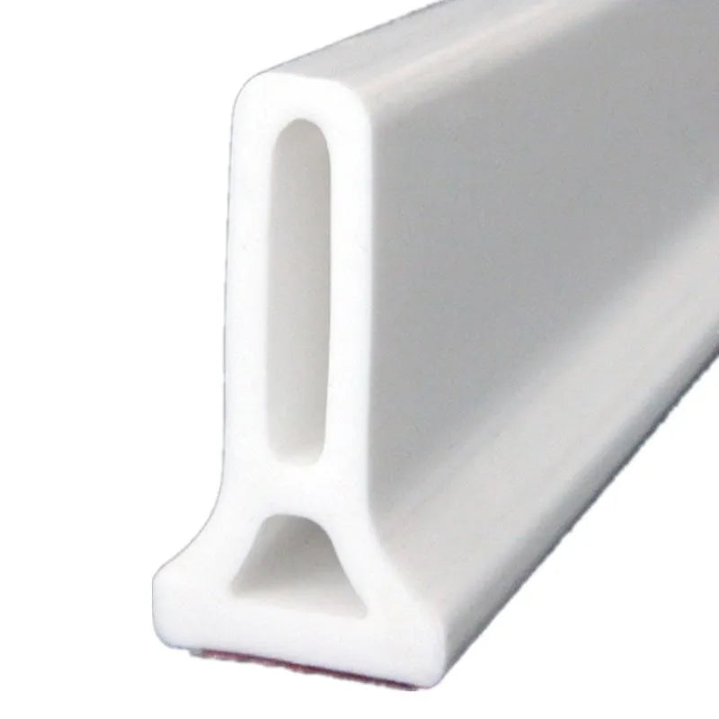 Flexible TPE bathroom water blocking strip in black, white or grey colour for shower floor water containment