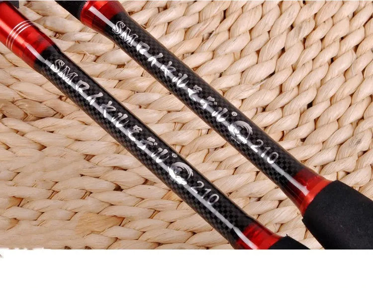 MH carbon shrinking rod straight shank collapsible fishing rod for ocean boat fishing