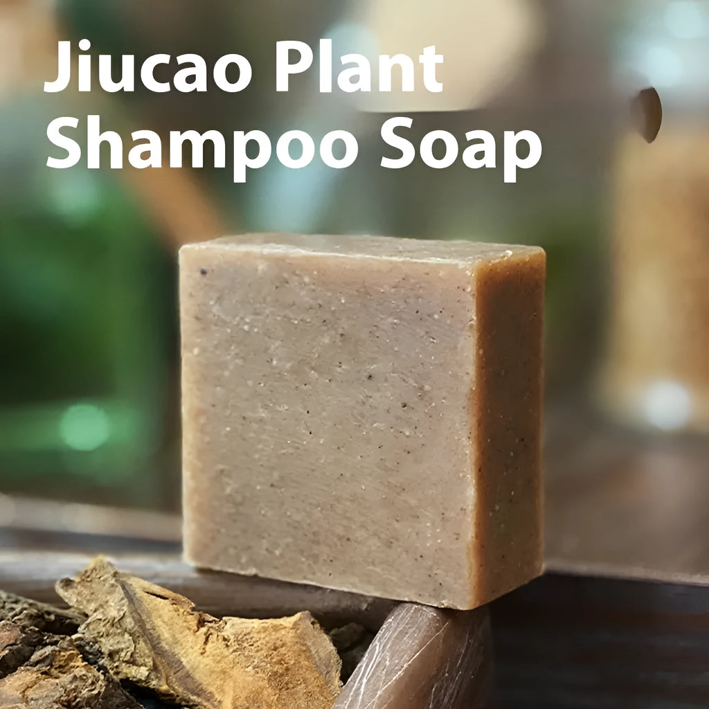 72g nine herb cold process shampoo soap bar, silicone oil-free solid hair cleanser