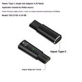 Black USB C charging adapter for electric shavers and hair clippers with 4.3V 8W output.