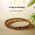 New Chinese style Tigereye bracelet with manual round geometric beads in 4mm, 6mm, or 8mm sizes