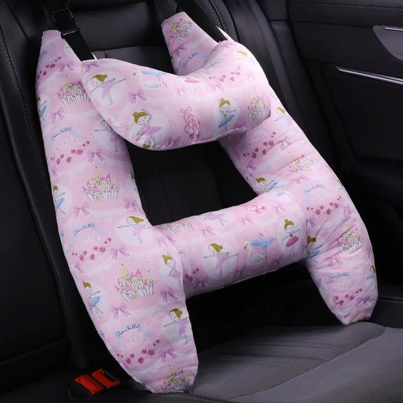 55x70cm car headrest pillow with pearl cotton filling in a selected pattern.