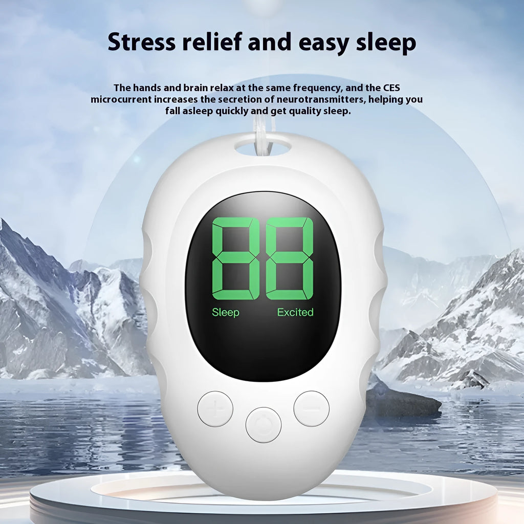 Silicone sleep aid hand grip device with remote control and sleep monitor in black, green and white colour options