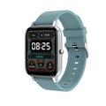 H80 sports smart watch with black silicone strap showing ECG and blood oxygen monitoring on screen