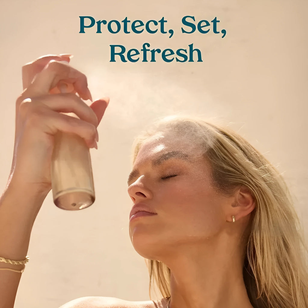 75 ml bottle of light texture moisturising face spray and toner on a white background.