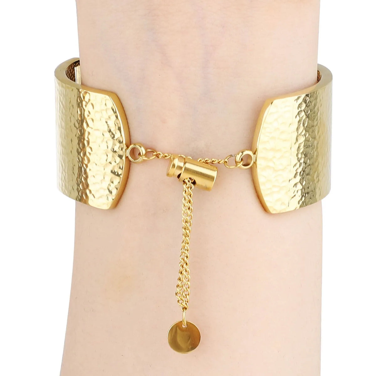 Metal embossed Apple Watch bracelet strap in gold, black, silver, and rose gold for 38/40/41mm and 42/44/45mm cases