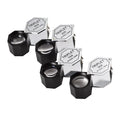 Handheld metal magnifying glass with optical glass lens for jewelry and coin identification