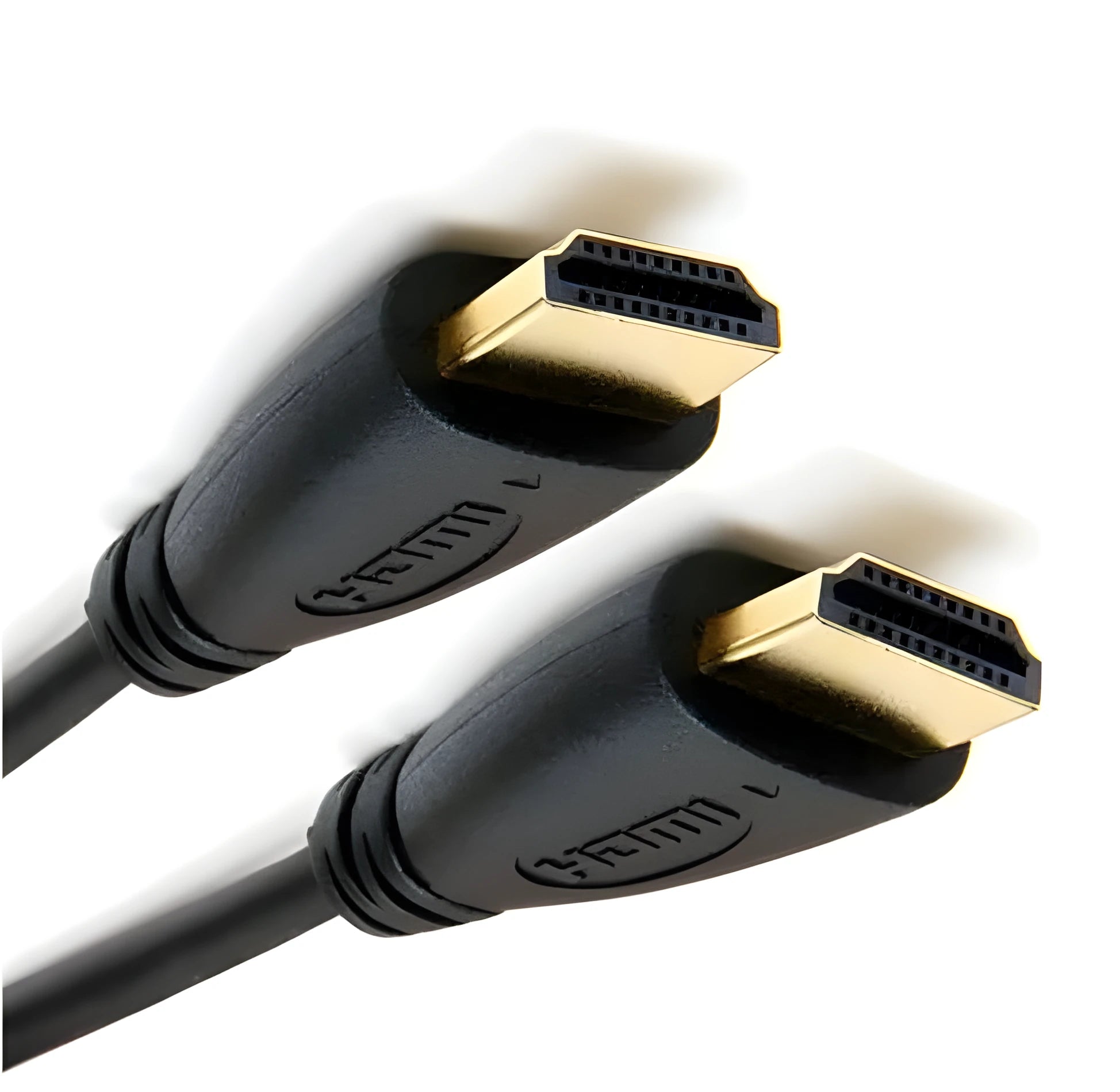 Gold-plated HDMI cable with male connectors in various length options from 0.3m to 5m