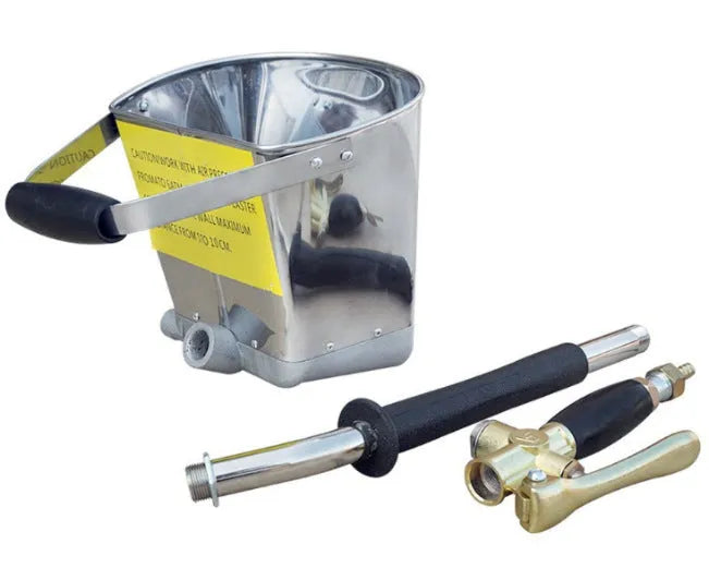 KDL-8876 automatic pneumatic spray gun with aluminium and stainless steel body for wall and roof coatings.