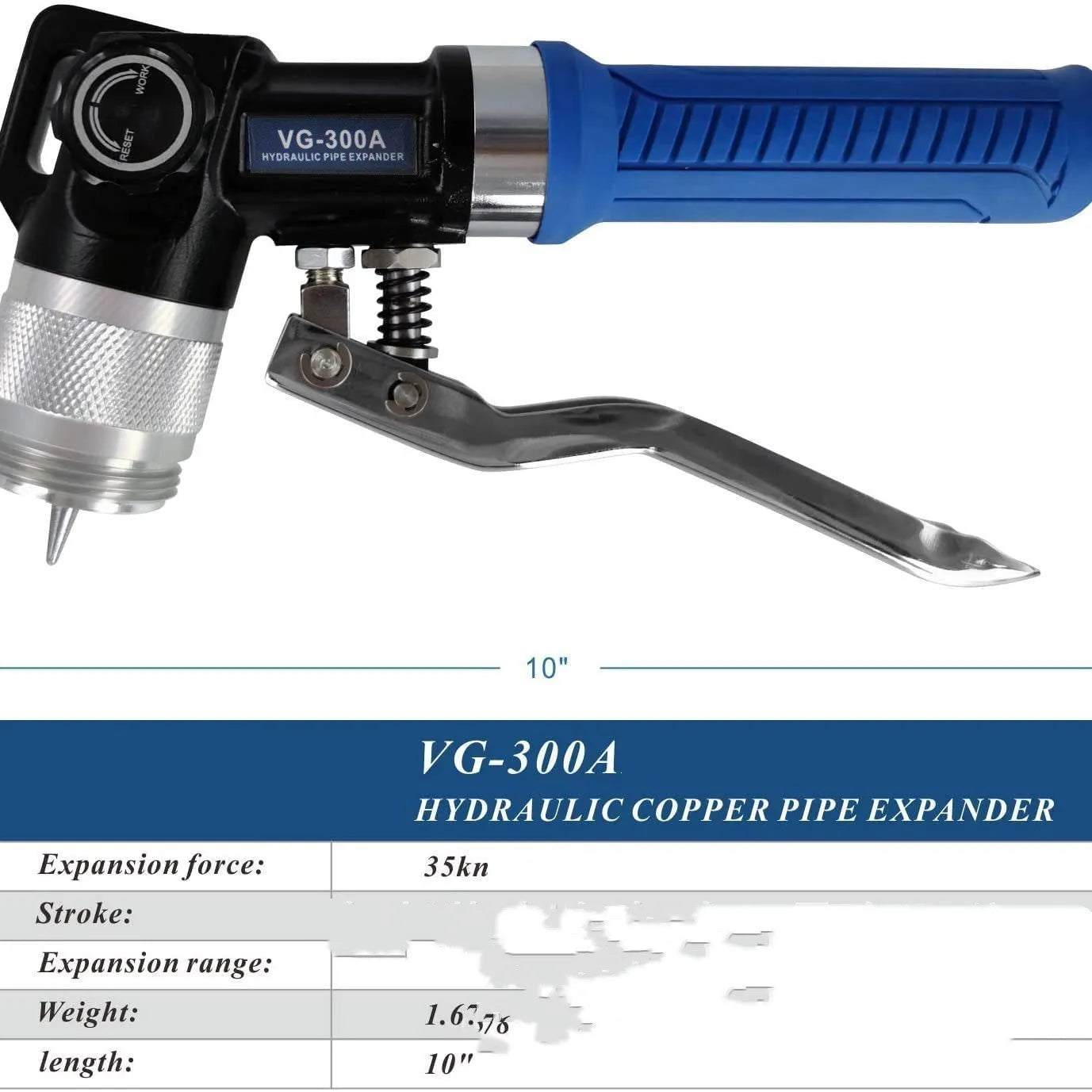 VG-300 style hydraulic tube expander tool for refrigeration system maintenance.