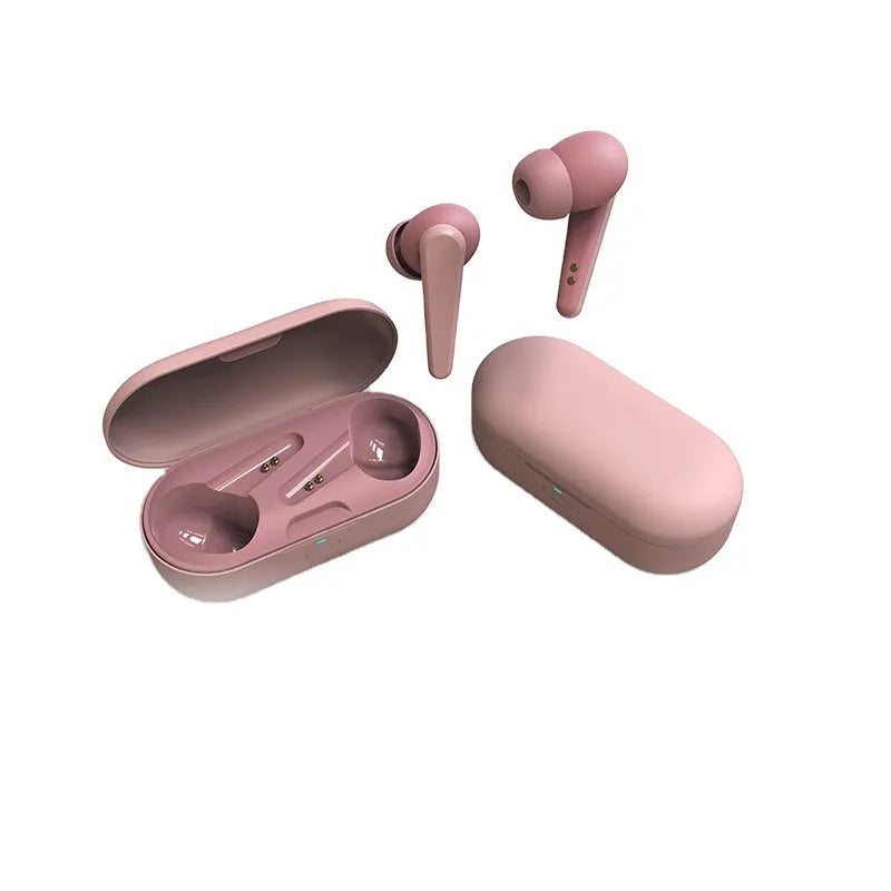 ANC wireless in-ear headphones in five colours: black, white, pink, green, and blue