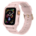 Soft sport TPU watch strap for Apple Watch Series 8 in multiple colour options showing 38mm and 42mm sizing