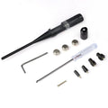Black matte aluminium laser calibration device with 650nm wavelength on work surface