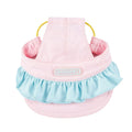 Pink casual summer dog hat with exposed ears for small dogs Bichon Schnauzer nylon spandex